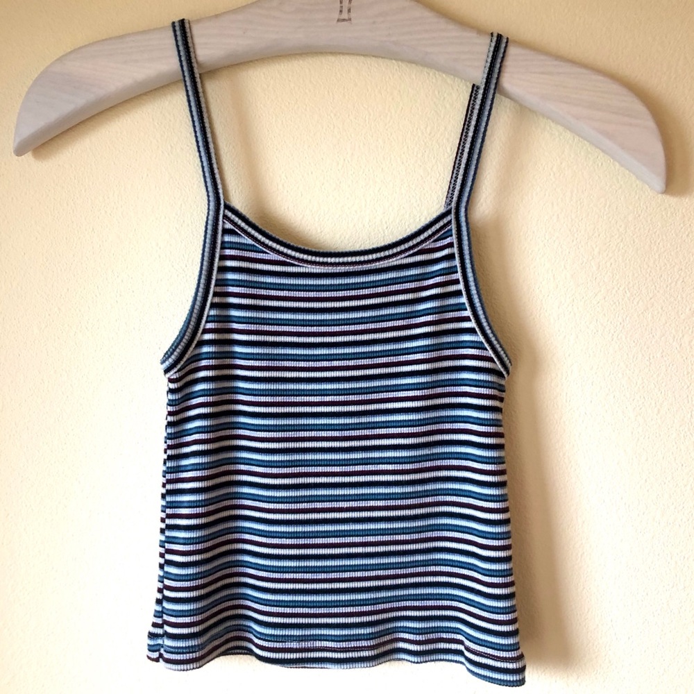 Brandy Melville- Multi Color Striped Crop Top!!!